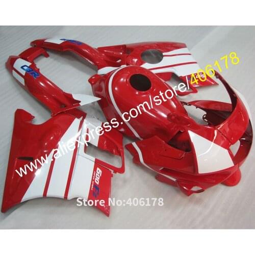 Motorbike CBR 600 Fairing For Honda CBR600 F2 1991-1994 91 92 93 94 Red White Motorcycle Fairings ABS Fairing Kit