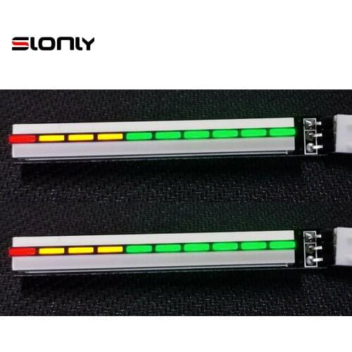 Panel USB 5V VU Meter Color Music Level Indicator Voltage Indication Beating Light Bar Spectrum Dynamic Atmosphere Light