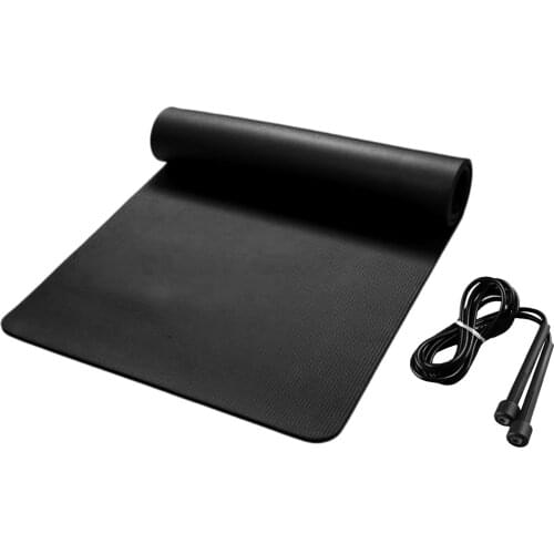 Premium Deluxe Yoga Mat Anti-Slip Fitness Pad W/ Jump Rope Workout Pilates