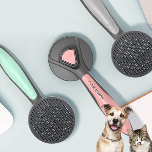 Pet Combs Plastic And Stainless Steel Wear Resistant And Rust Free Washable Dog Cat Needle Comb Easy Hair Removal Pet Comb