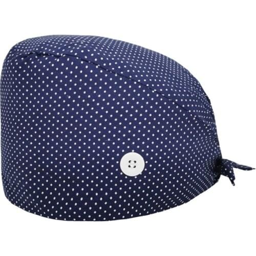 New Heart Print Nursing Caps for Men Pet Work Hats for Women Dust Cap Elastic Beauty Hats Beauty Salon Baotou Hat Gorras Hombre