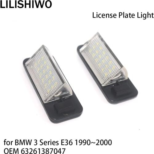 LILISHIWO Car Number License Plate Light Lamp LED Lights for BMW 3 Series E36 1990~2000 OEM 63261387047
