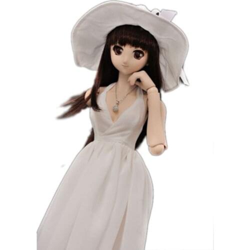 [wamami] Soft Princess White Long Dress Skirt For 1/4 MSD 1/3 SD AOD BJD Dollfie Doll