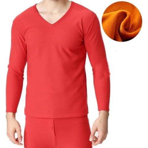 Winter Menssize Bottoming Shirt Velvet Warm Velvet Underwear Suit Plus Size Plus Velvet Thick Thermal Underwear Sets Large