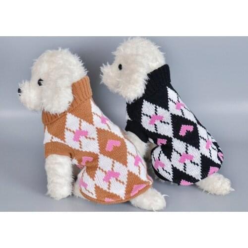 A Winter Dog Cat Sweater Clothing Warm Knitted Pet Cat Puppy Clothes Costume For Small Dogs Cats Chihuahua Outfit Vest Apparels