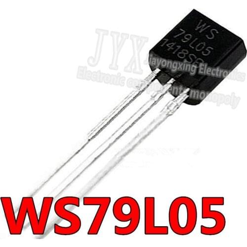 20PCS 79L05 TO92 WS79L05 TO-92 5V 100mA DIP voltage regulator