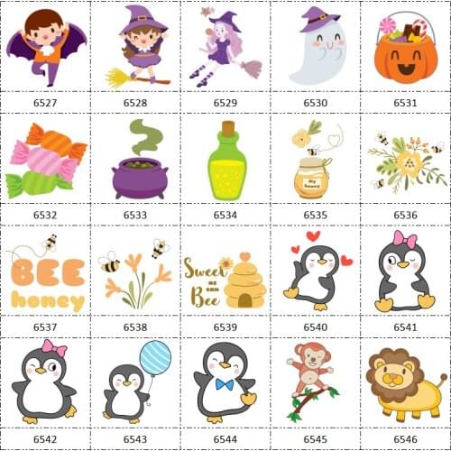 30 Pcs Planar Resin Flatback New Arrival Halloween Cartoon Resin for Crafts Jewelry Making Birthday Girl DIY Accessories