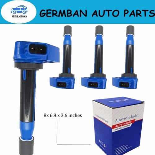 30520-P8E-A01 UF242 4Pcs Ignition Coils For Honda Civic Accord 3.0L 2000-08 Odyssey 3.5L Ridgeline 3.5L 2006-08 Pilot 3.5L 3.7L