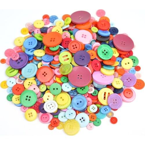 50pcs ins Hot Mix Flatback Dyed Round Buttons Resin kids Sewing Painting DIY Handmade Scrapbooking Home Decoration Handicrafts
