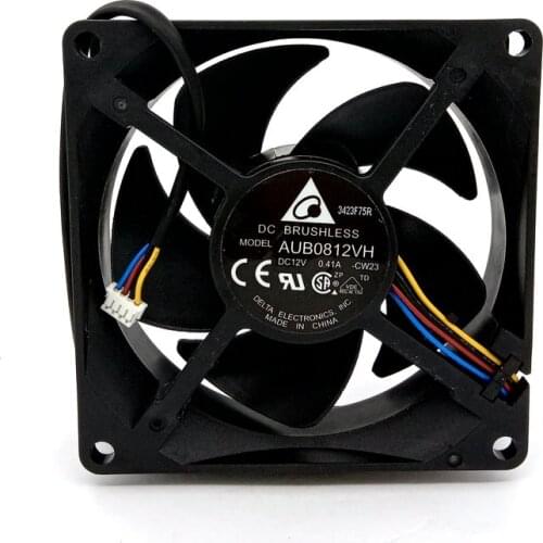 New Original AUB0812VH DC12V 0.41A 80x80x25MM 4Lines for Projector cooling fan
