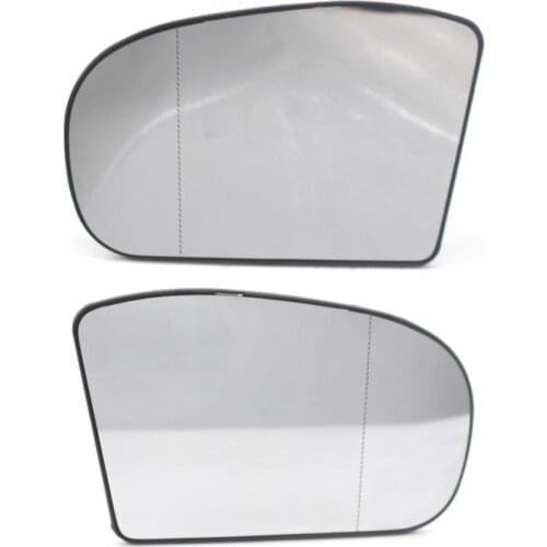 Car Heated White Side Rearview Mirror Glass For Mercedes-Benz E W211 /C-Class W203 Sedan/Wagon 2001-2007 2038100121 2038101021