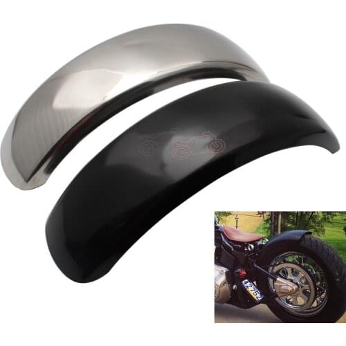 15.6cm Flat Motorcycle Rear Fender Flares Trailer Mud Flaps Splash Guard Long for Harley Bobber Chopper VTX400 DS400 XVS400 600
