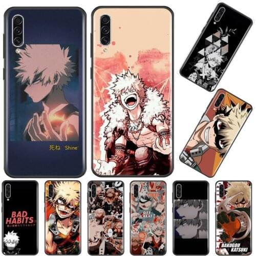 Katsuki Bakugo Boku my Hero Academia Phone Case For Samsung A20 A30 30s A40 A7 2018 J2 J7 prime J4 Plus S5 Note 9 10 Plus