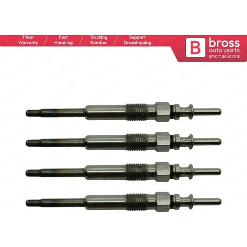 Bross Auto Parts BGP8-1 4 Pcs Heater Glow Plugs GX106, 12232248059 for Opel BMW Rover Fast Shipment Ship From Turkey