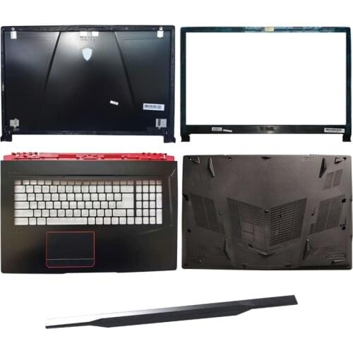 New for MSI GE73 GE73VR LCD top cover case/LCD Bezel Cover/Palmrest COVER/Laptop Bottom case/hinges cover