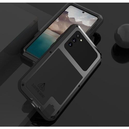 For Samsung Galaxy Note20 Luxury Doom Waterproof Armor Duty Shockproof Metal Aluminum Phone Cover Cases For Galaxy Note 20