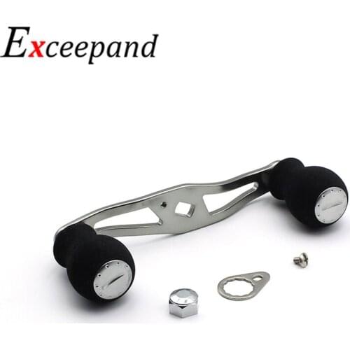 Exceepand DIY Repair Baitcasting Fishing Reel Handle Reel Grip for Abu Garcia Daiwa Saltwater Fishing Reel Accessory Replacement