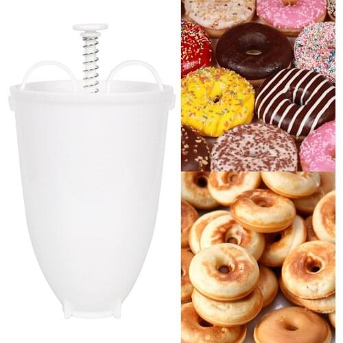 Deep Fry Donut Mould Manual Arabic Waffle Easy Fast Portable Donut Maker Waffle Dispenser Plastic Lightweight