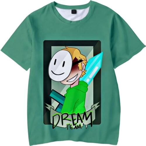 Popular Anime Dream Merch 3D T-Shirt Men Short Sleeve Women Fashion T-Shirt Harajuku Kids Cute Cartoon Dream Merch T-Shirt Tops