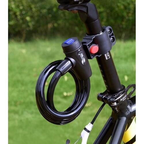 Password lock Theft Spiral Steel Cable Universal Protective Bicycle Lock Stainless Steel Cable Coil Bicycle Accessories