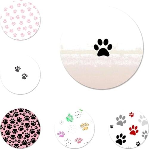 Cute Dog Paws Icons Pins Badge Decoration Brooches Metal Badges For Clothes Backpack Decoration
