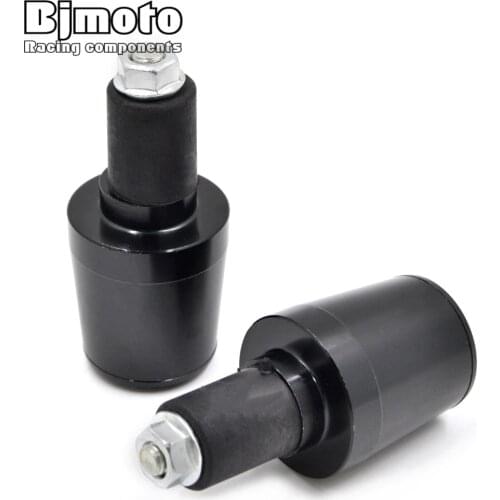 BJMOTO Motorcycle 7/8'' 22mm Handle Bar Ends Motorbike Handlebar Grips End Grip Cap Plug Slider For Honda Yamaha