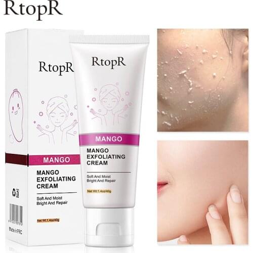 Mango Organic Facial Exfoliating Cream Whitening Face Facial Scrub Whitening Moisturizing Neck Serum Mild Peeling Neck TSLM1
