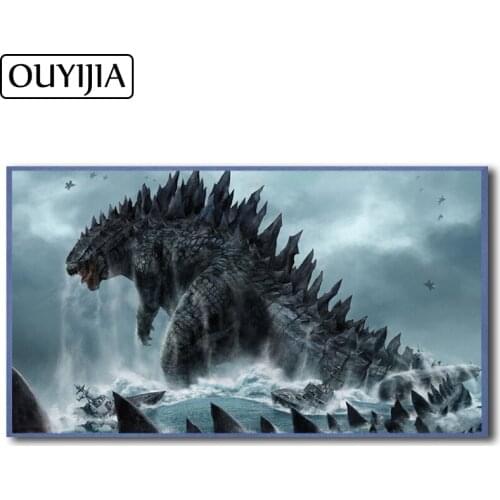 OUYIJIA Dragon Dinosaur 5D DIY Diamond Painting Full Square Embroidery Diamond Mosaic Cross Stitch Picture Of Rhinestone Animal