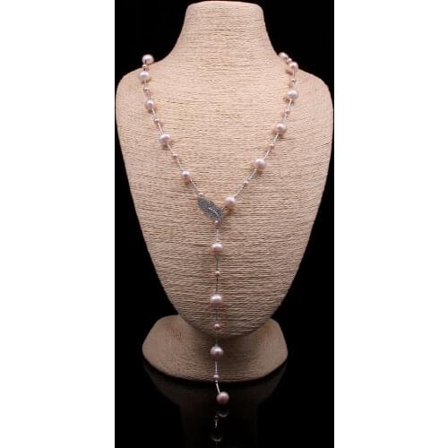 New Style Fashion Freshwater Pearl Necklace With Leaf Charms For Elegant Women Love Romantic Gift Jewelry