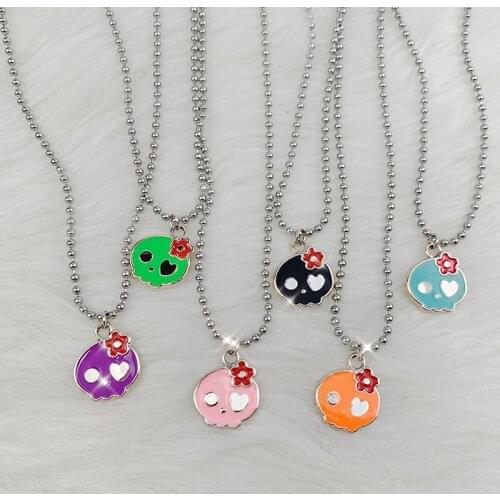 Harajuku Resin Necklace for Women Jewelry Bead Chain Female Symbol Internet Girl Choker Punk Rock Collares Mujer CL58