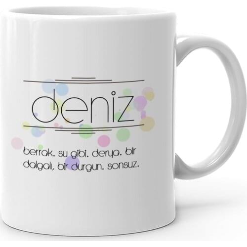 Personalized Name Meaning White Mug Cup-2