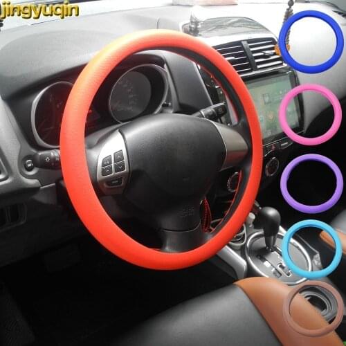 Silicone Steering Wheel Cover Shell Skidproof Odorless For VW Audi Nissan Peugeot Mazda Toyota Lexus Honda KIA Hyundai