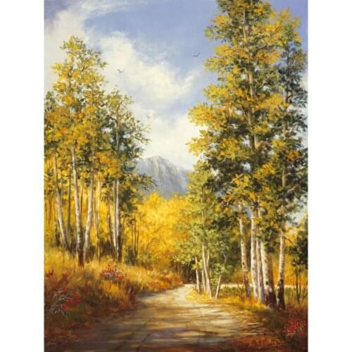 Modern Landscapes oil paintings natural art country Road To Gothic Handmade wall decor