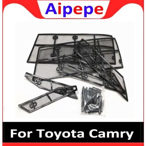 Car Styling Front Grille Insect Net for Toyota Camry 2018 2019 8th XV70 Steel Wire + Plastic Material Science Accessories