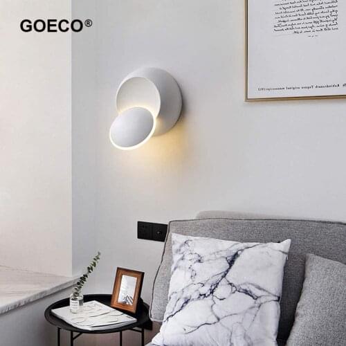 Led Modern Wall Lamp 360 Degree Rotation Adjustable Wall Light Living Room Bedroom Bedside Aside Sconce Indoor Lighting Fixture
