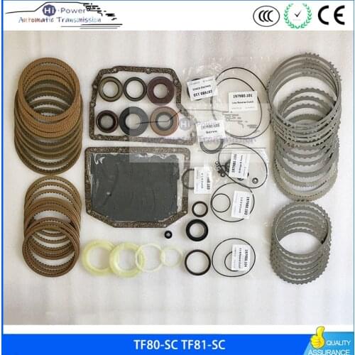TF80-SC TF81-SC Automatic Transmission Master Rebuild Kit For VOLVO CADILLAC FORD LINCOLN MAZDA OPEL/VAUXHALL TF80SC TF81SC