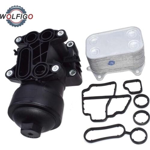 WOLFIGO New 03L 115 389 B/C/G/H Oil filter assembly For AUDI A3 A4 VW SEAT SKODA 1.6 2.0 TDI VW 03L 115 389 B VW 03L 115 389 C