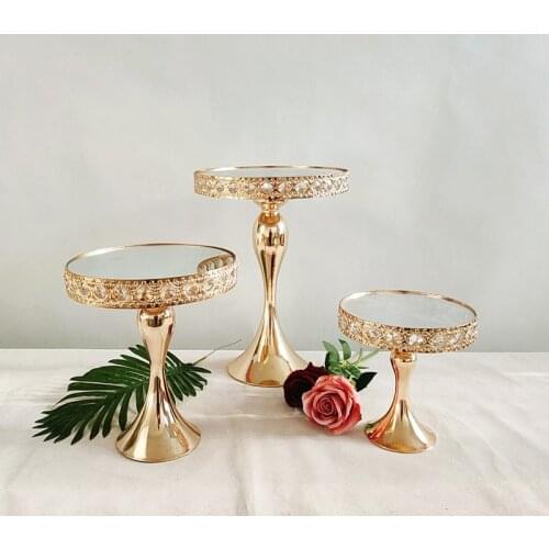 1pcs-4pcs Cake Stand Round Metal Cake Stands Dessert Display Cupcake Stands