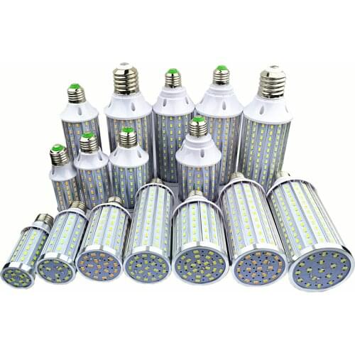 1Pcs High Power Aluminum PCB Cooling SMD LED Corn Bulb 85V-265V E27 18W 25W 30W 40W 50W 80W 100W No Flicker LED lamp Spot light