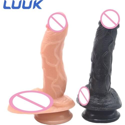 180*40mm Big Realistic Dildo Black Feeling Artificial Huge Penis Dick with Suction Cup Sex Toy for Women Female Masturbator Sexo