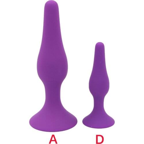 2PCS/SET Silicone Anal Plug Beads Butt Plug With Stong Suction Cup Buttplug Anal Sex Toys For Men Gay Woman Prostate Erotic Toys