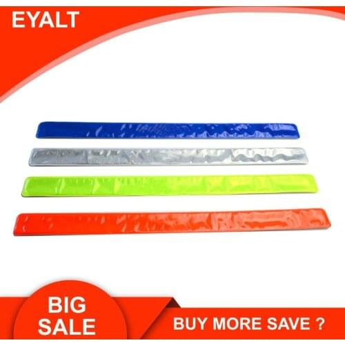 4 pcs Outdoor sports camping reflective belt reflective belt trouser strap clap circle safety reflector. Fitness