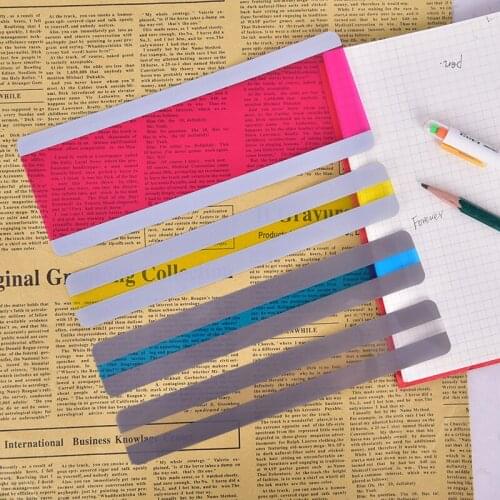 6/8 Stuks Lezen Gids Strips Markeerstift Gekleurde Overlays Bladwijzer Lezen Strips Voor Student Leraar Dyslexie Mensen Kid Gift