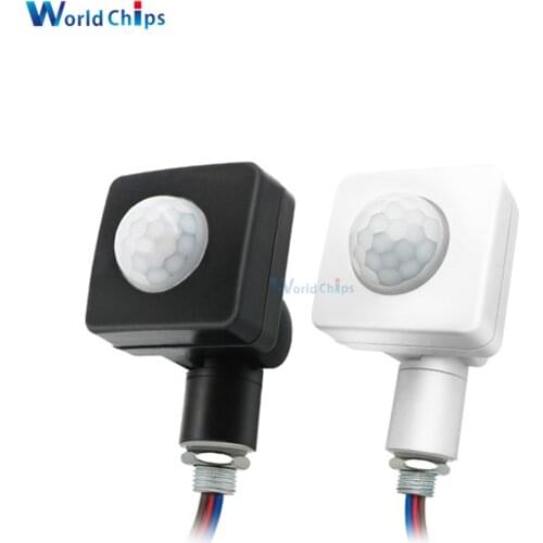 AC 85-265V Mini Human Body Infrared Sensor Light PIR Detector Motion Switch LED Flood Adjustable For Smart Home Corridor/School