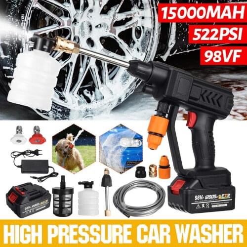 21V Cordless 36BAR High Pressure Car Wash Water Gun Portable Car Washer Parkside Pump Washing Gun Machine For Makita Battery