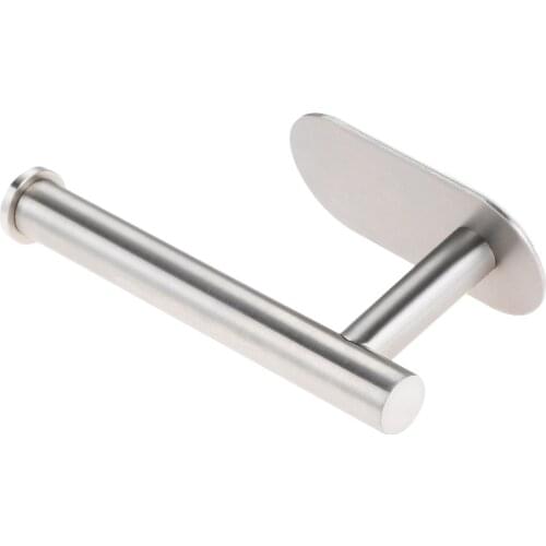 Single Bar Stainless Steel Kitchen Roll Paper Accessory Wall Mount Toilet Paper Holder Bathroom Towel Accessories Rack Holder