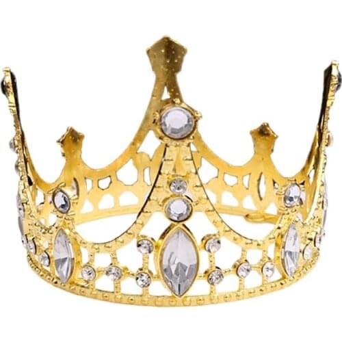 Baby Crystal Rhinestone Crown Mini Tiara Wedding Jewelry Newborn Birthday Party Hair Accessories Photography Props