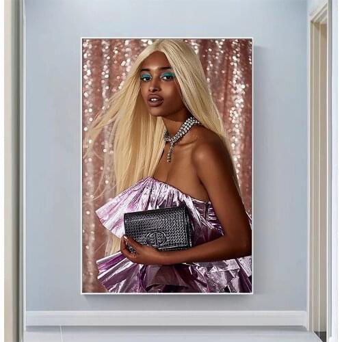 Amy Sarr Sexy Model Pretty Girl Swimsuit Pose Wall Silk Cloth HD Poster Art Home Decoration Gift