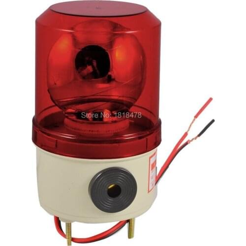 LTE-1081J Sound Alarm Red Flashing Light Signal Industrial Lamp DC 24V 5W