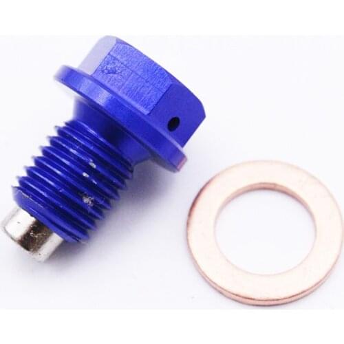 Aluminum M12*1.5 Magnetic Oil Plug Bolts For Yamaha YZ250 YZ250X WR250R/X XT250X Serow250 Tricker(XG250)